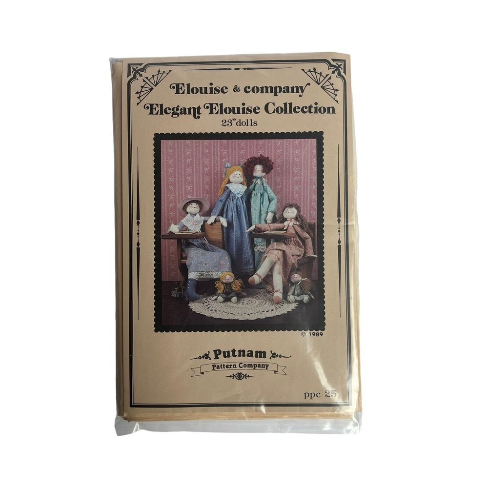 23" Dolls Soft Elegant Elouise PPC25 Craft Sewing Pattern Putman Rag Stuffed '89